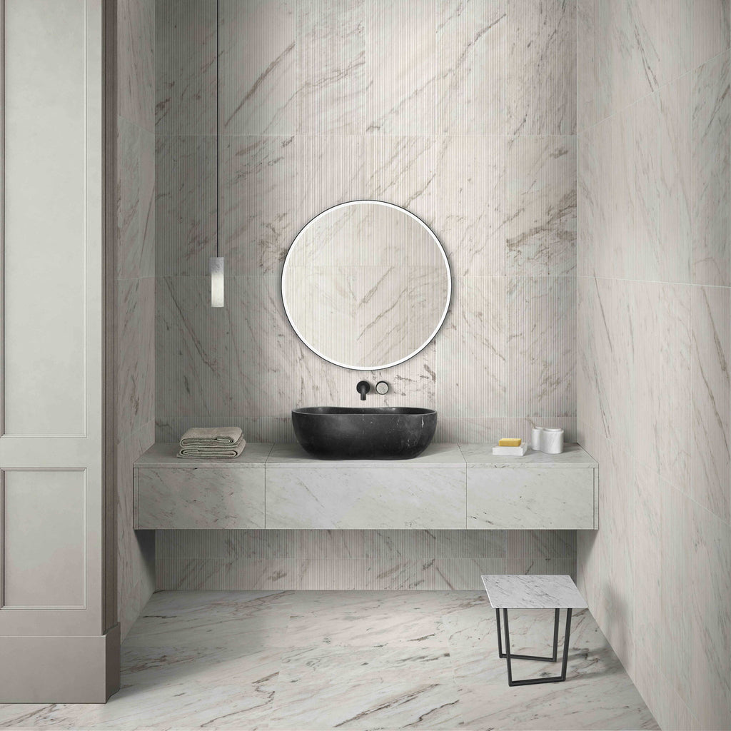 Vessel Sink, Wavy Shape Basin, Vanity Bowl - Dark Gray