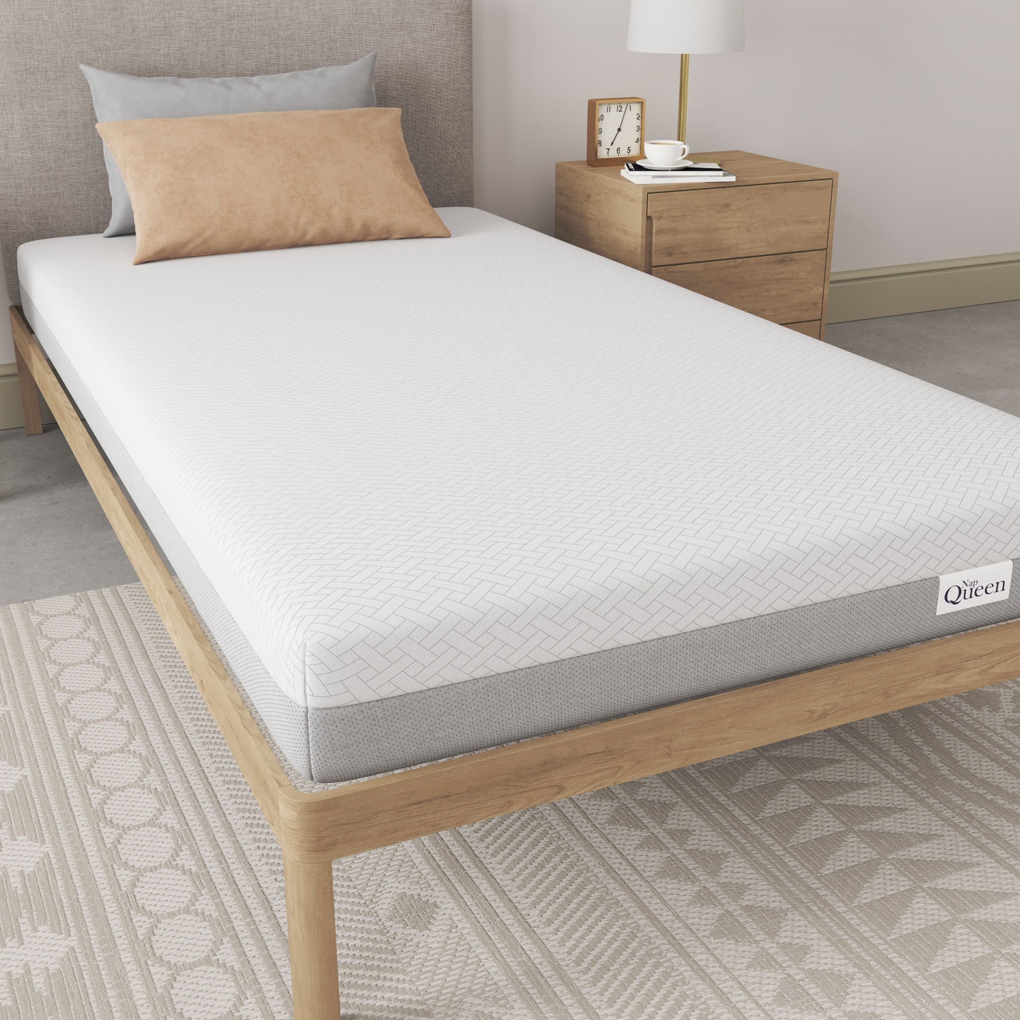 8" Memory Foam Mattress With Adaptive Foam Support And Breathable Cover