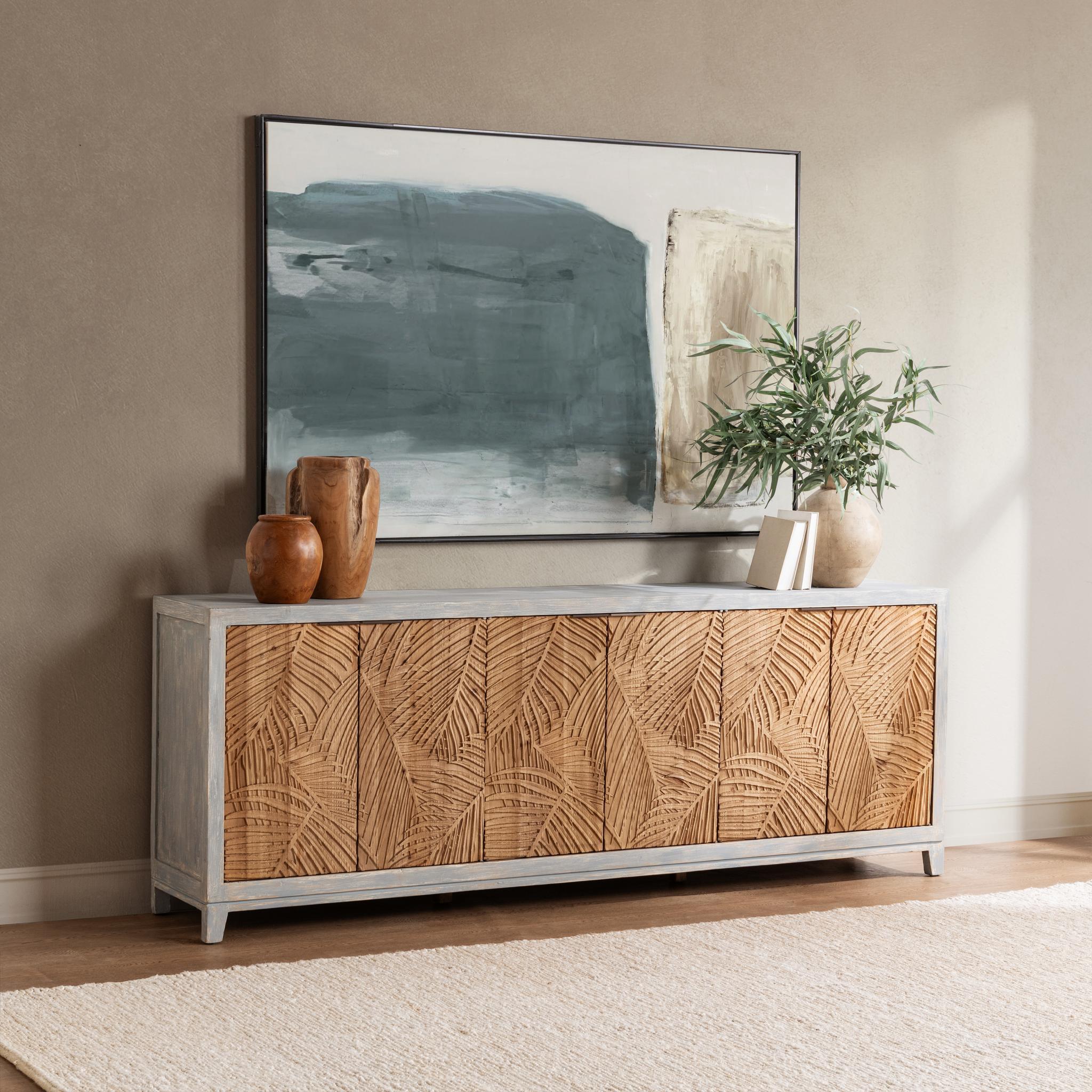 Ambrose - 6 Door Cabinet - Soft Coastal
