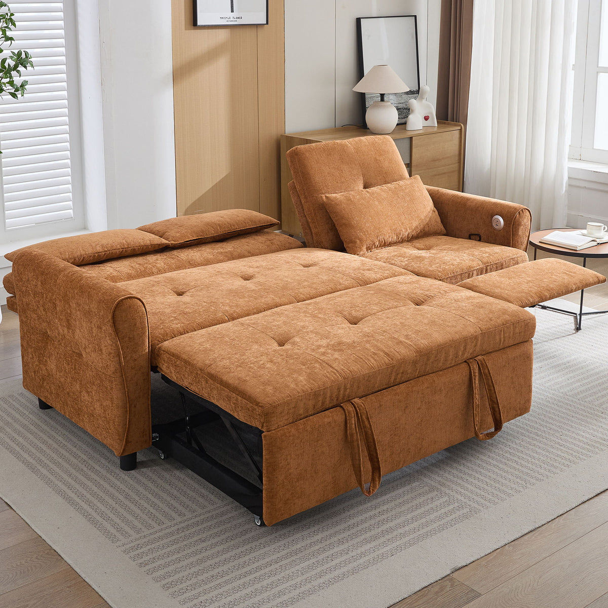 3 Seater Sofa Bed And Reversible Recliner