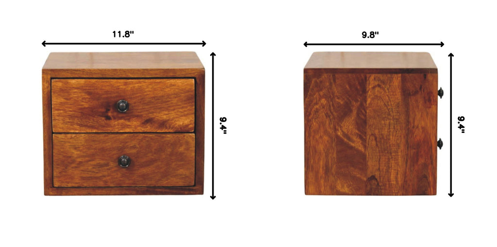 Solis - 1 Drawer Wall Mounted Nightstand