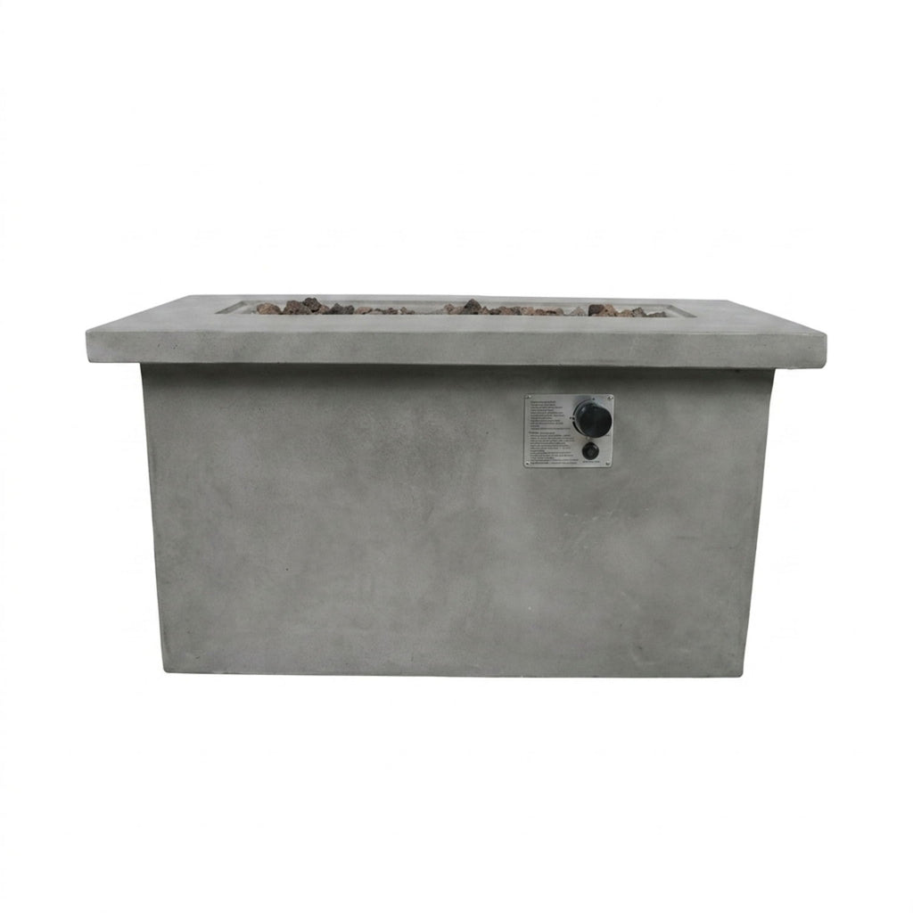 Propane / Natural Gas Outdoor Fire Pit Table - Gray