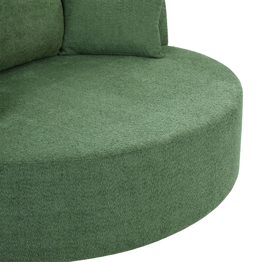 360° Swivel Accent Barrel Chair With 3 Removable Pillows For Living Room
