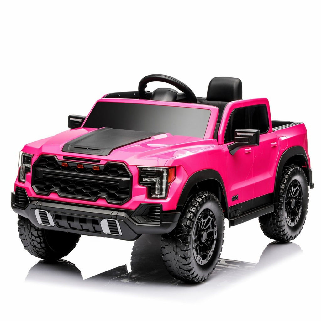12V Kids Ride On Car With Remote Control, 4 Wheel Shock Absorption, Multifunctional Music Player Perfect Gift For Toddlers - Pink