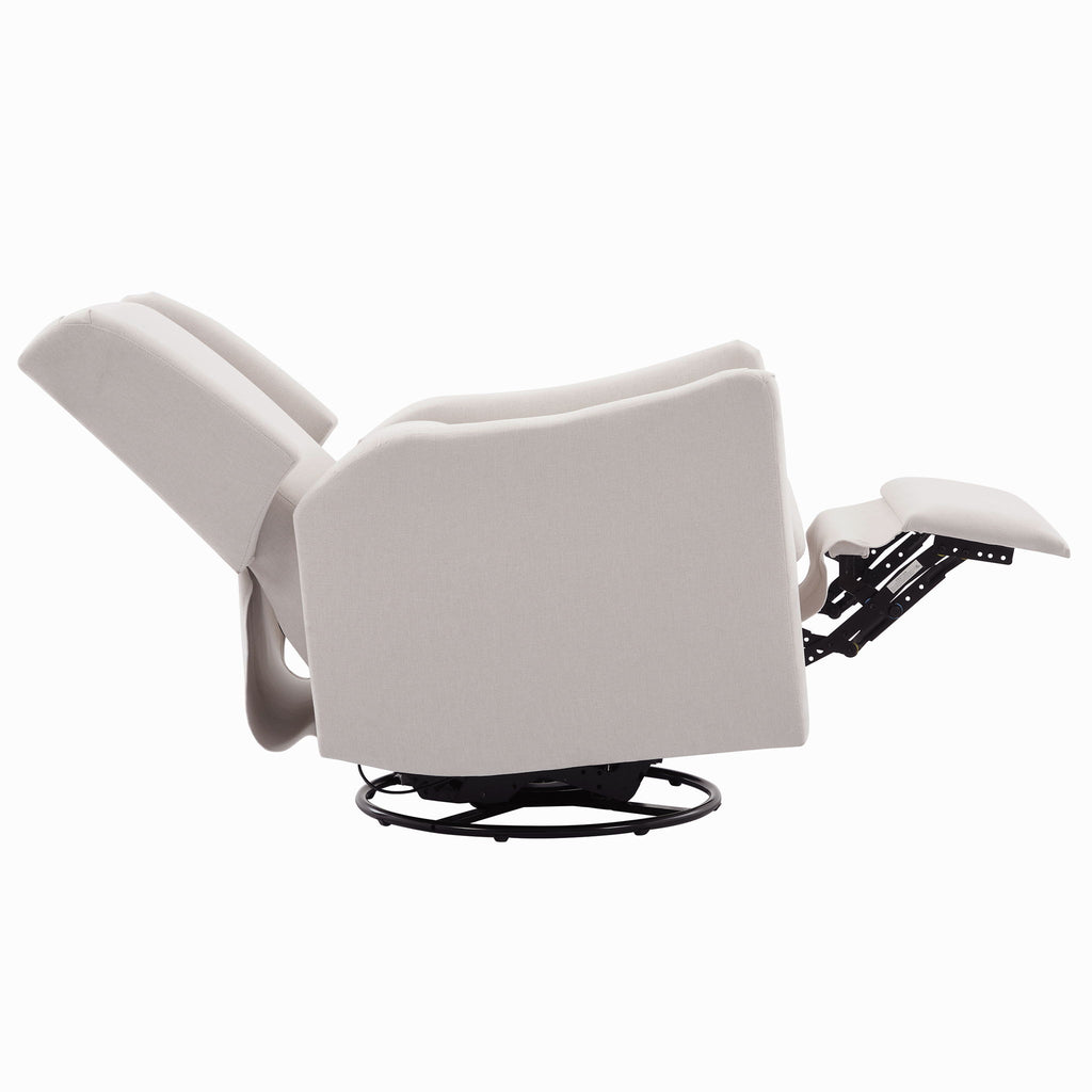 Wide Wingback Swivel Glider Rocker Recliner Chair