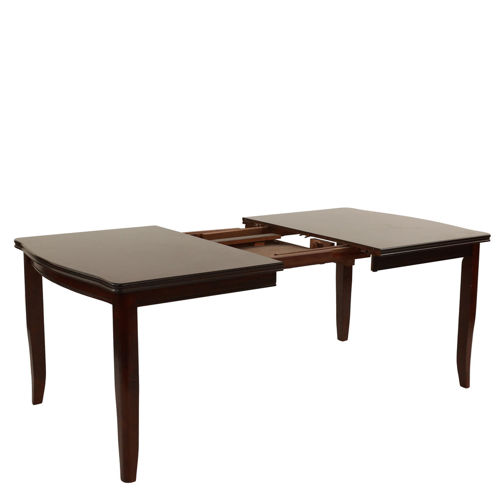 7 Piece Set, Dining Table With Butterfly Leaf And 6 Side Chairs - Espresso
