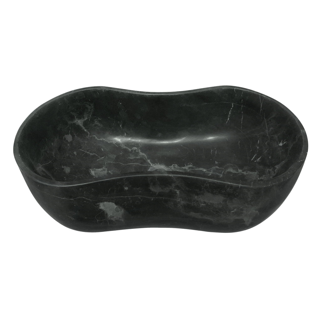 Vessel Sink, Wavy Shape Basin, Vanity Bowl - Dark Gray