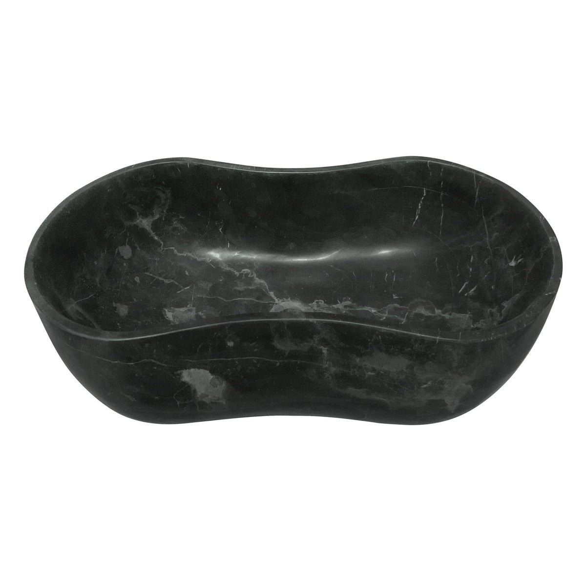 Vessel Sink, Wavy Shape Basin, Vanity Bowl - Dark Gray