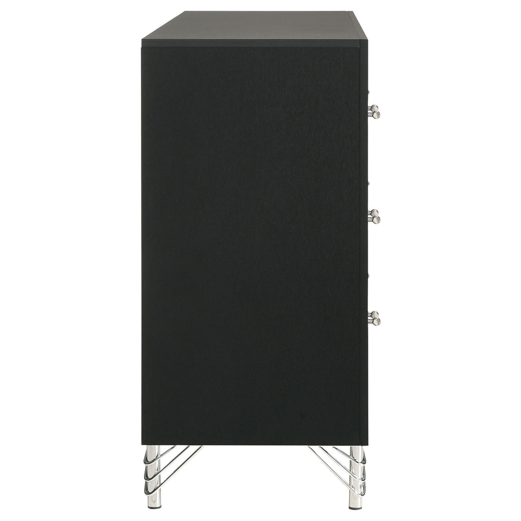 Malcolm - 6 Drawer Dresser Cabinet - Black