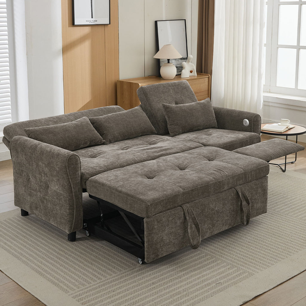 3 Seater Sofa Bed And Reversible Recliner