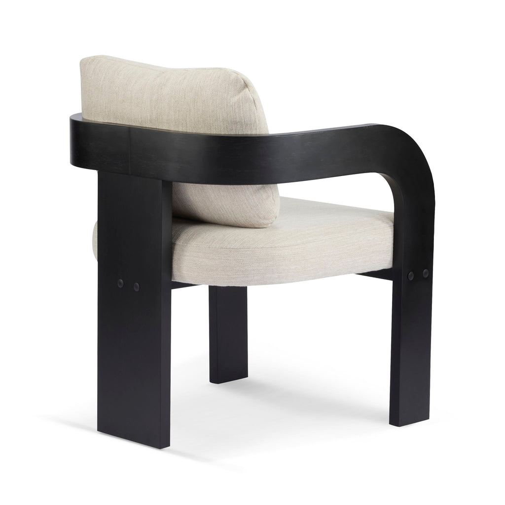 Dining Chairs & Pillow Back (Set of 2) - Beige / Black