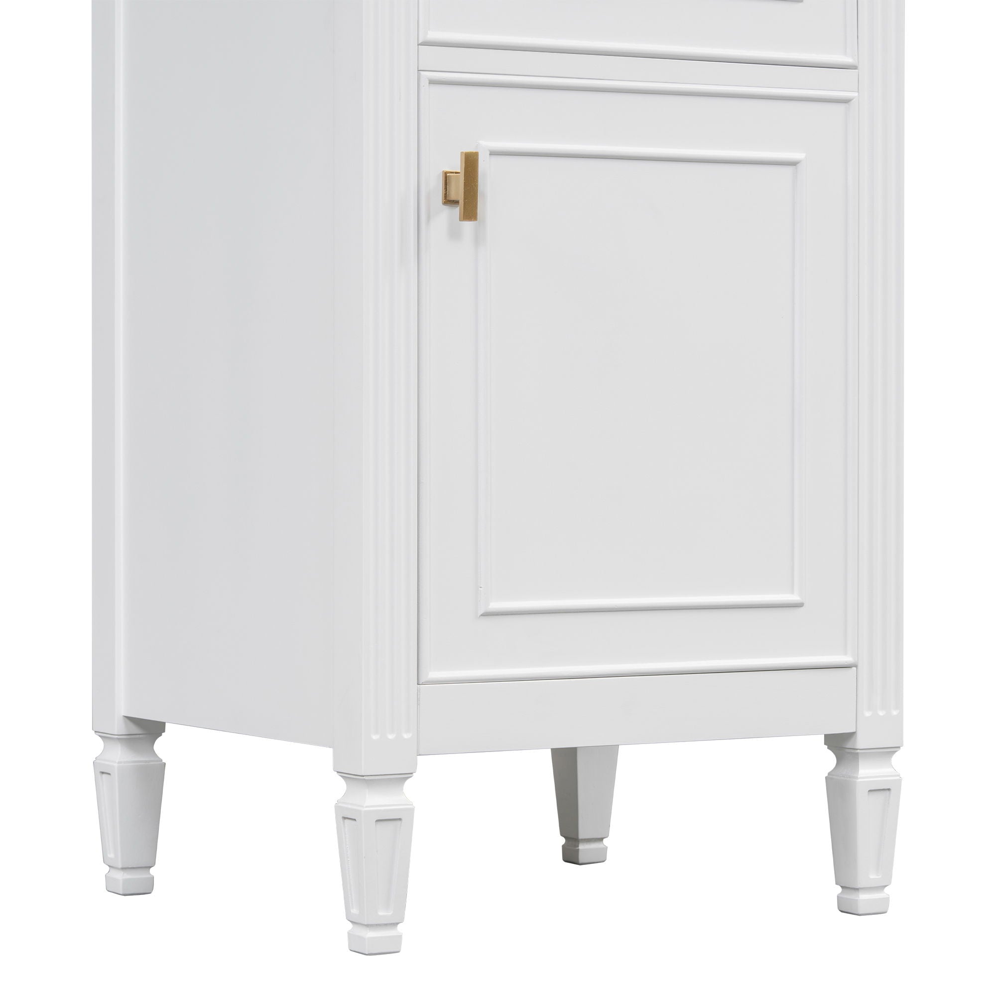 Bathroom Vanity With Sink, Adjustable Shelf, Tilt-Out Drawer