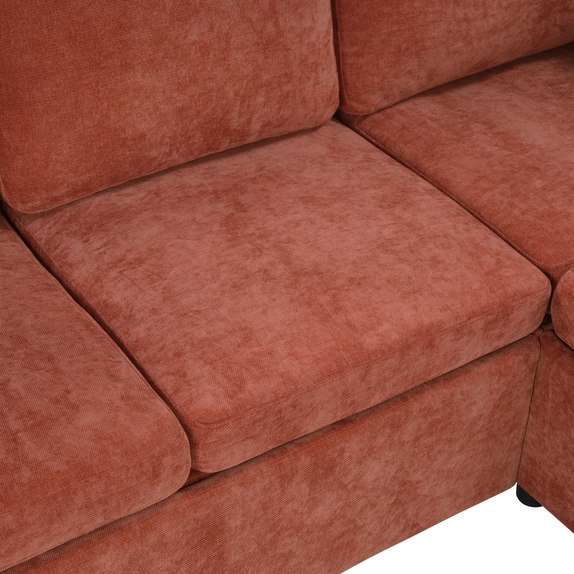 Modern L Shaped Sectional Sofa Bed With Hidden Storage Upholstery