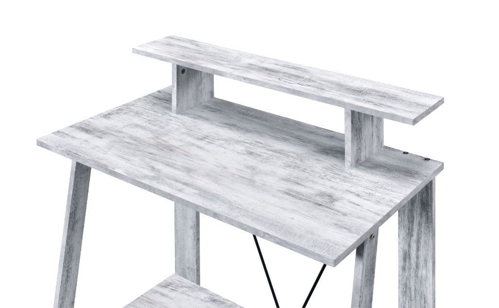 Nypho - Writing Desk - Antique White & Black