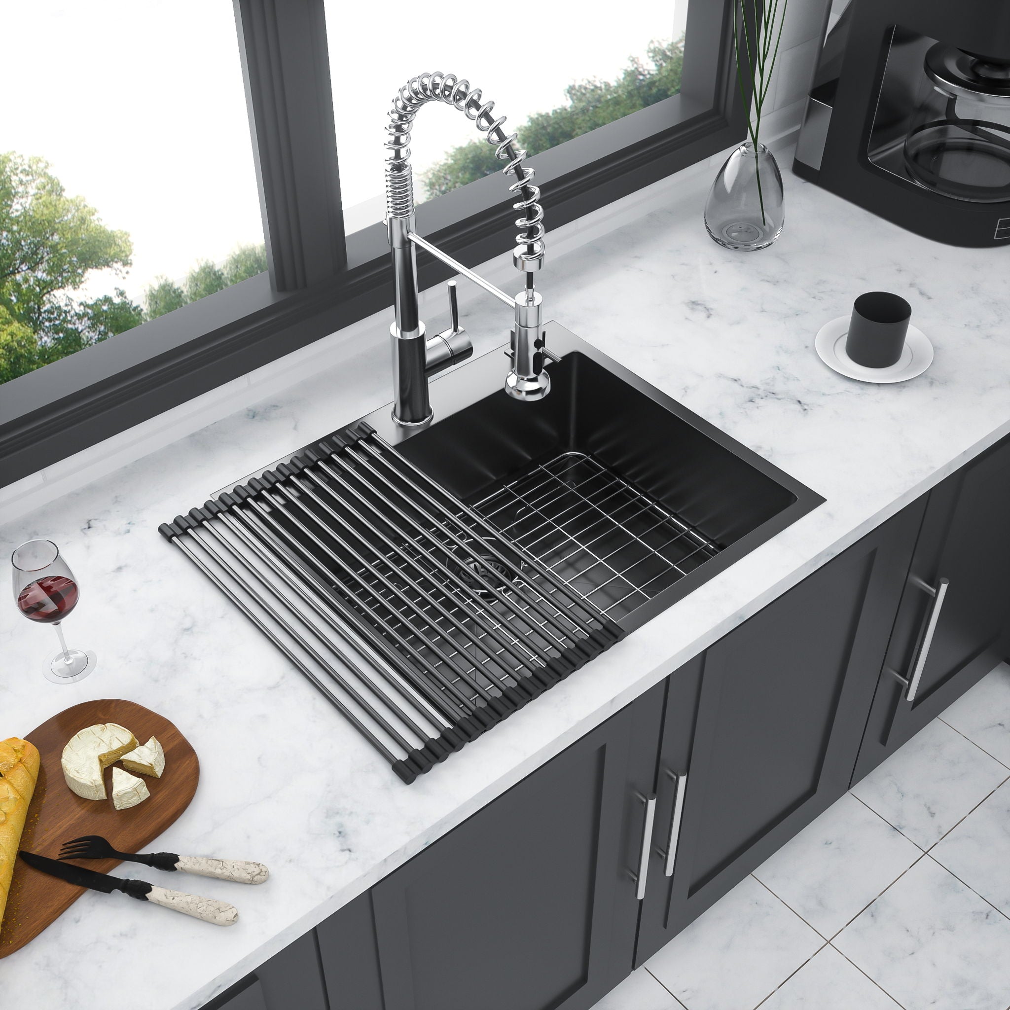 Topmount Kitchen Sink 16 Gauge, Single Bowl