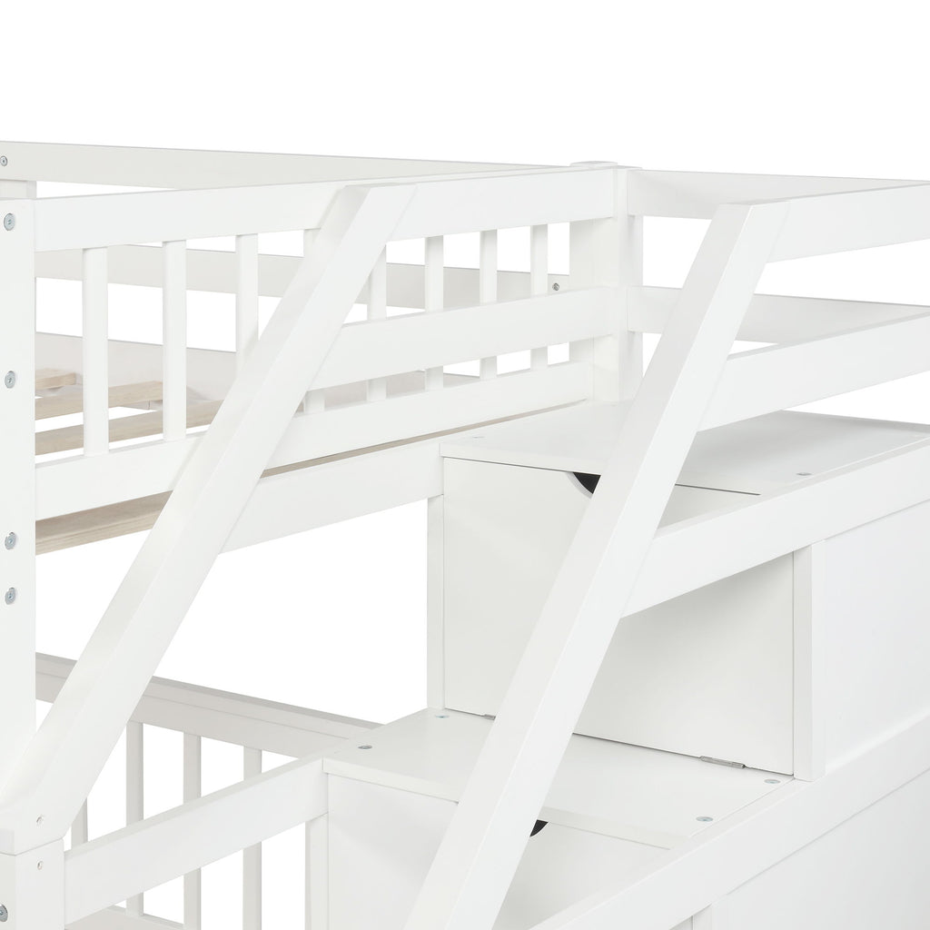 Loft Bed With Staircase And Storage