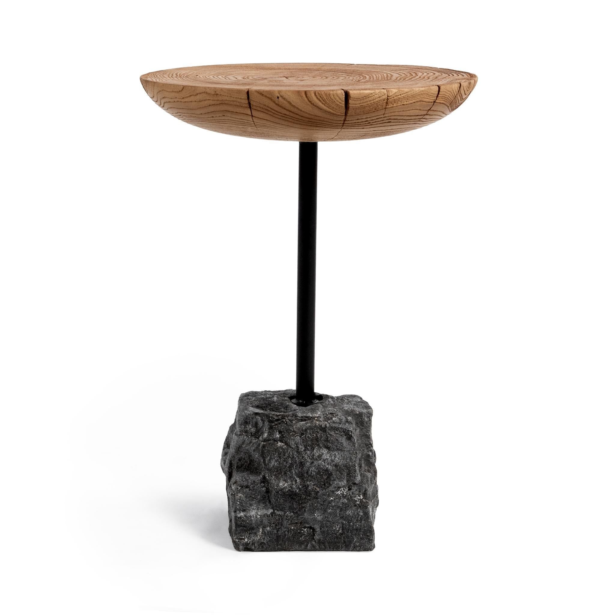 Linden - End Table - Natural / Black