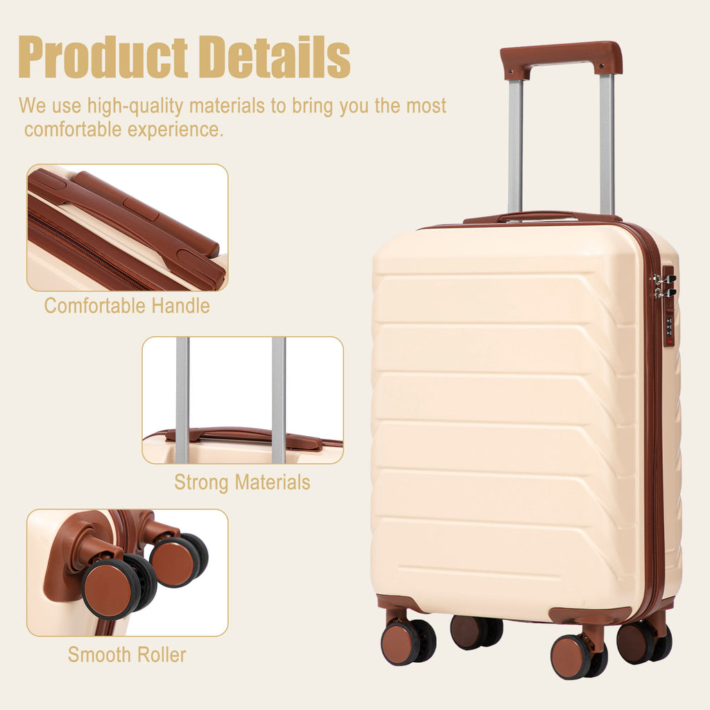 Hard Shell Travel Luggage With Scratch Resistant Surface
