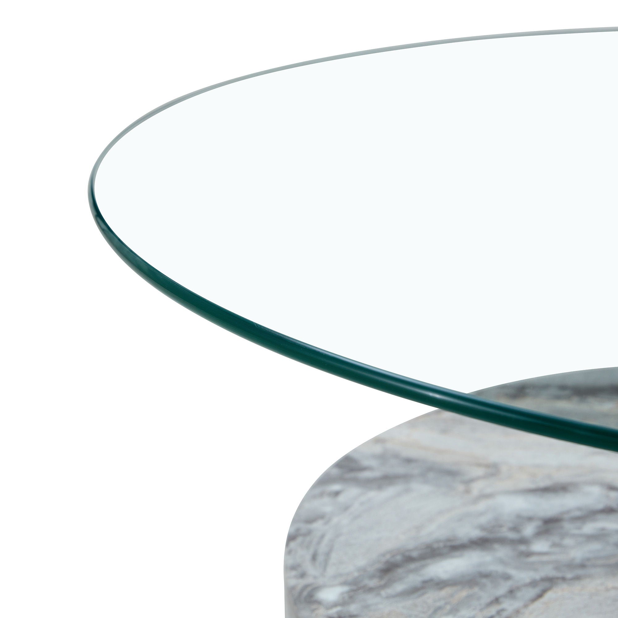 Contemporary Artistic Double Layer Coffee Table