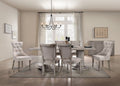 Gabrian - 7 Pieces Dining Room Set, Reclaimed - Beige / Gray