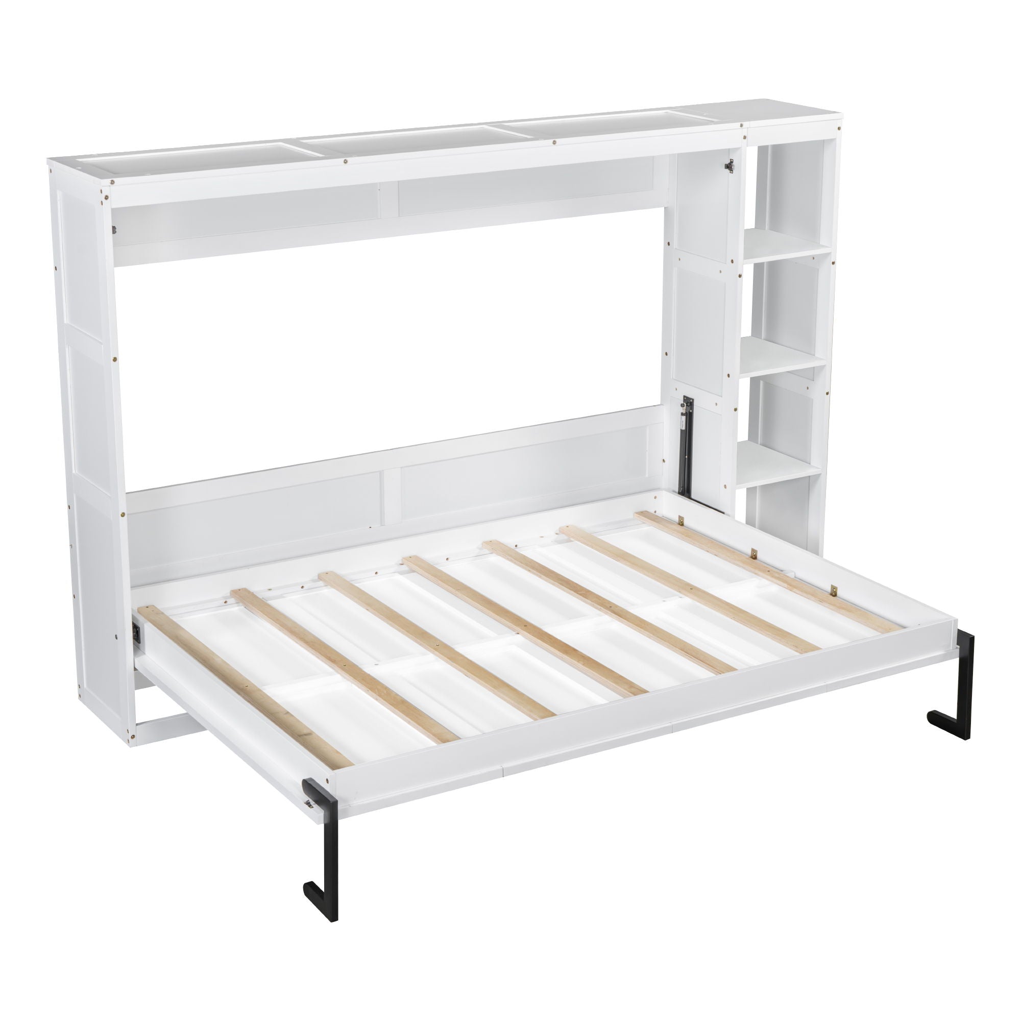 Murphy Bed With Bookshelf And Storage
