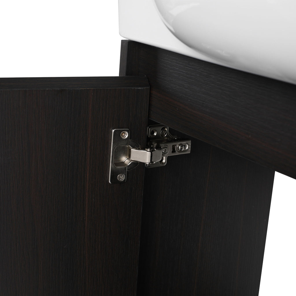 Wall Mounted Bathroom Vanity With Sink, Soft Close Door