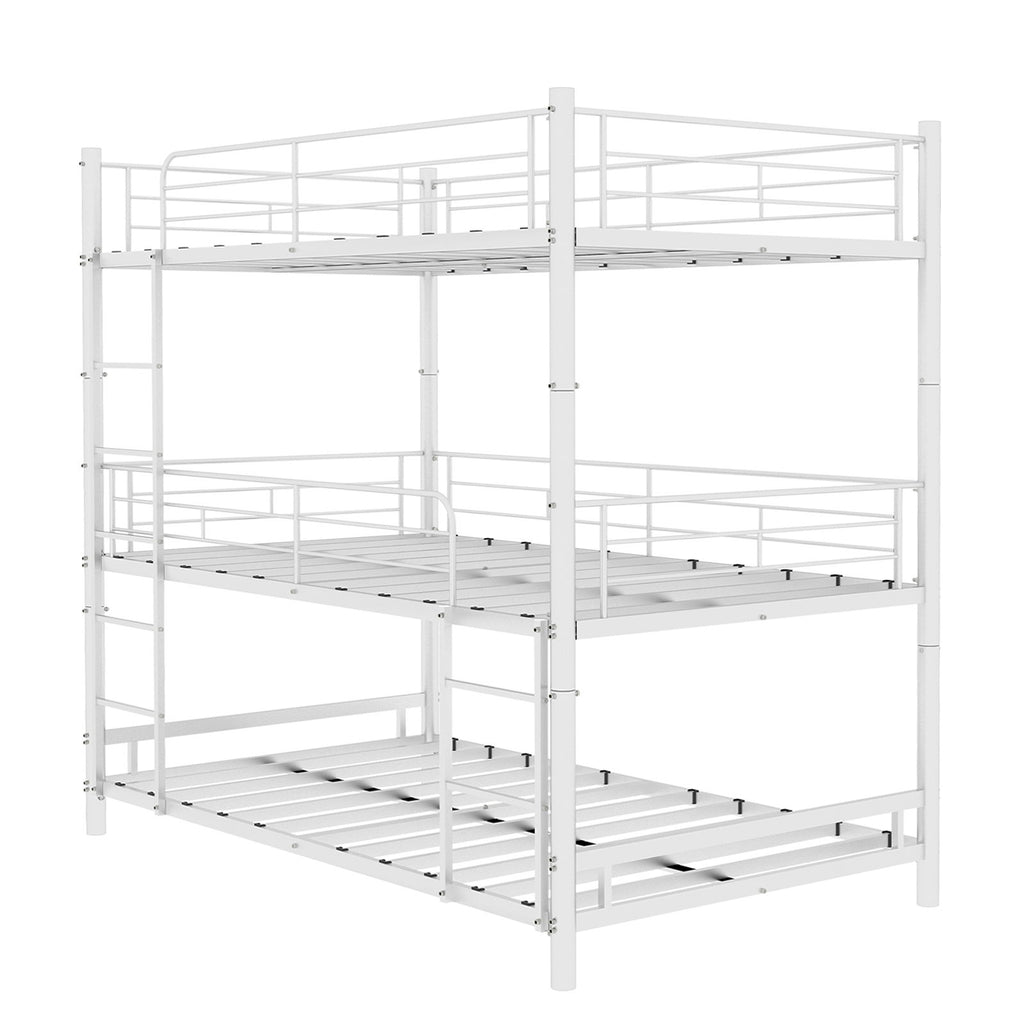Triple Frame Bed With Built In Ladder