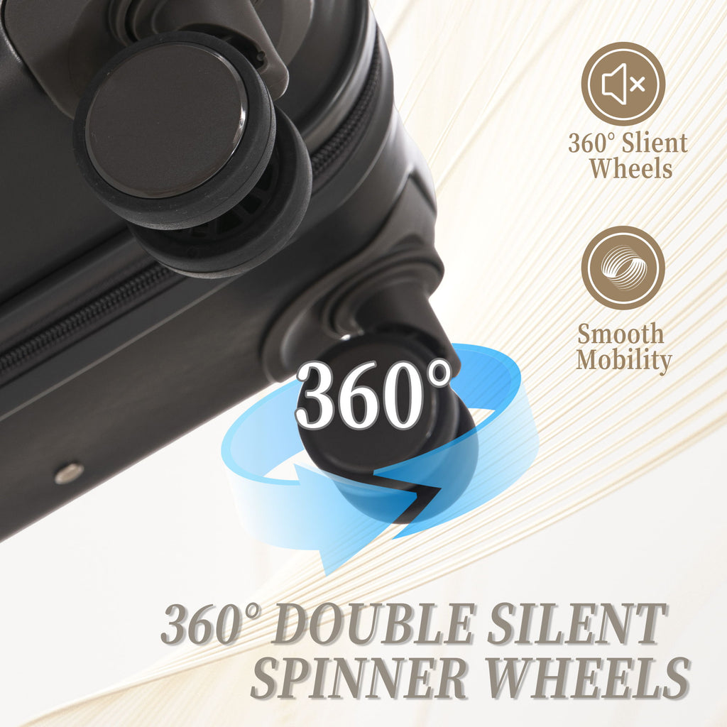 Tourist 3 Piece Luggage Set, Combination Lock, Durable Hard Shell With 360° Silent Wheels