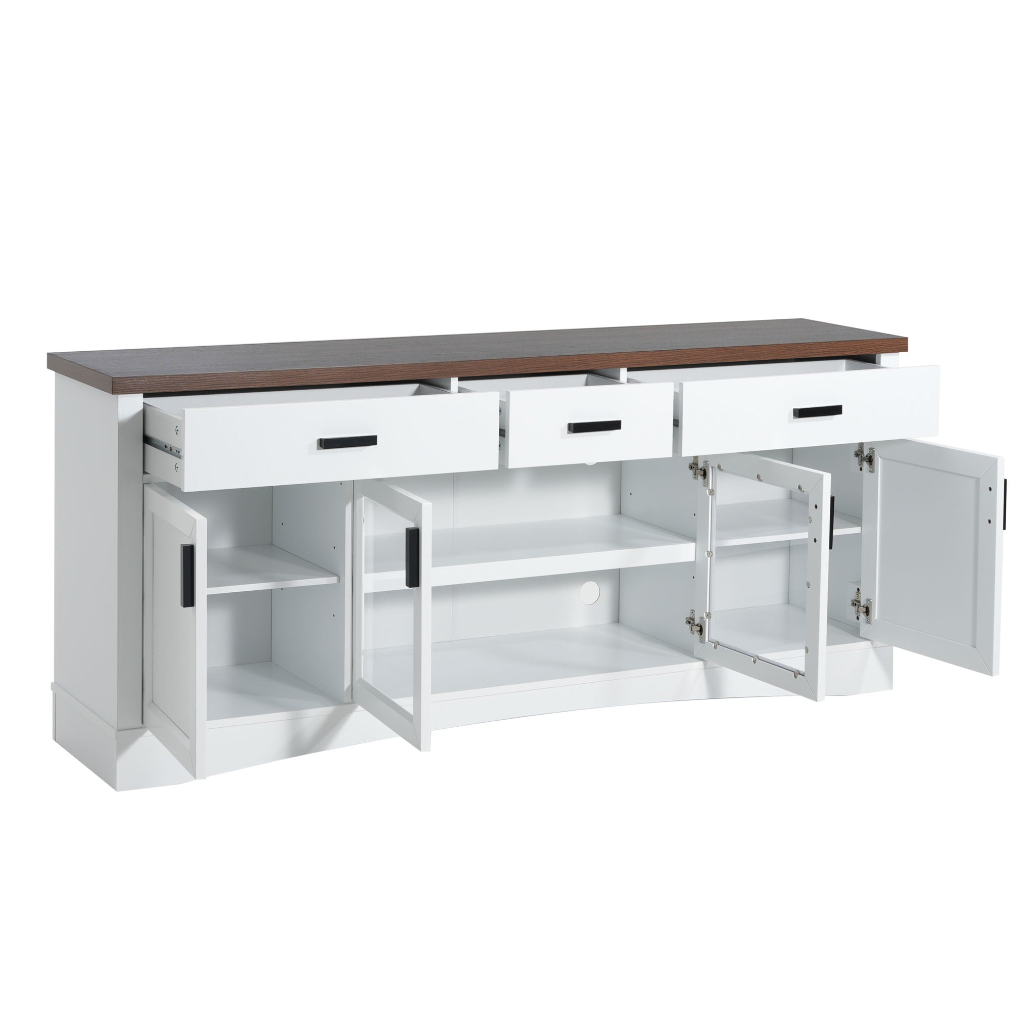 Modern TV Console & Adjustable Shelves