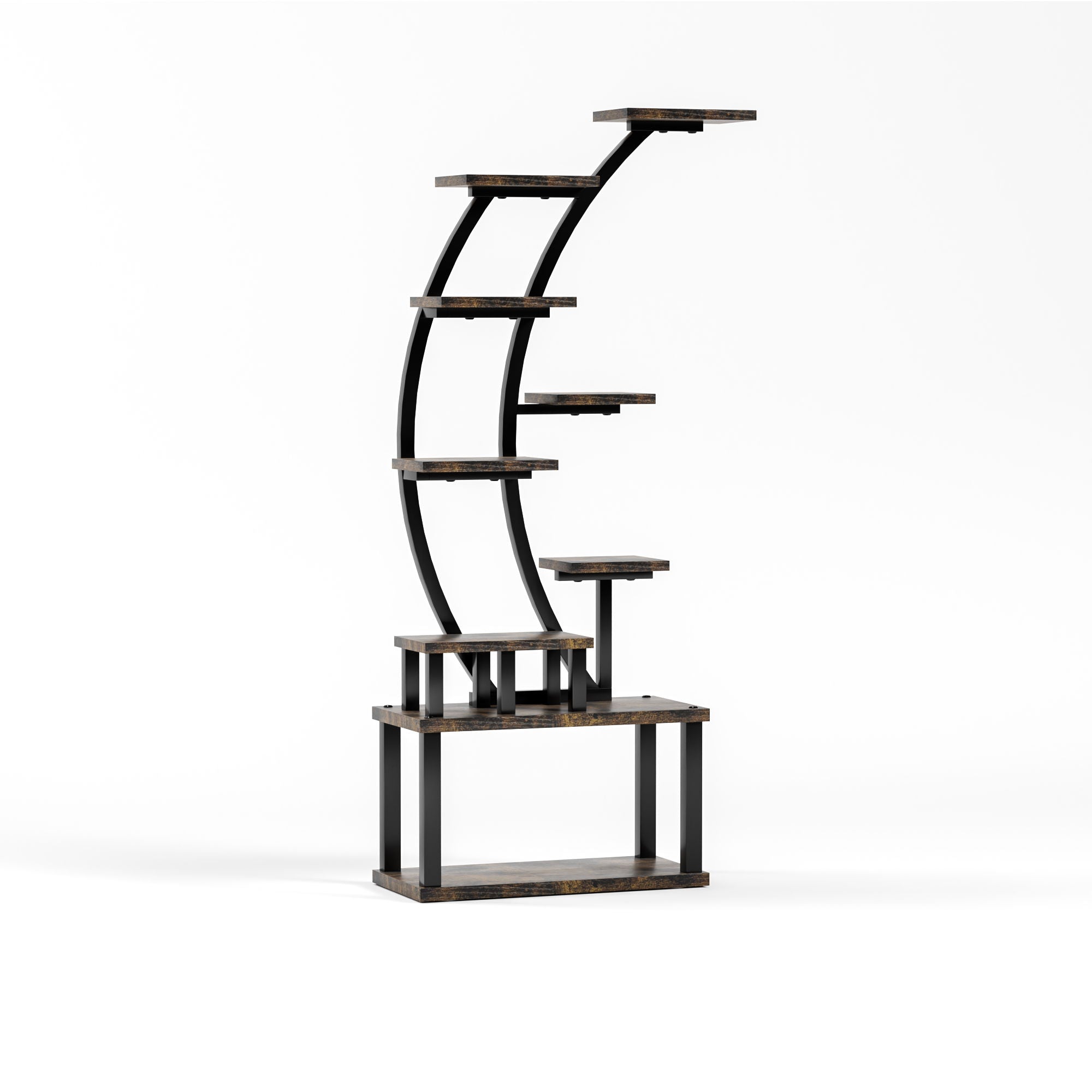 9 Tiered Indoor Plant Stand With 5 Adjustable Grow Lights
