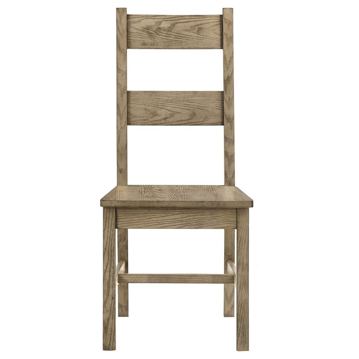 Cressley - 5 Piece Dining Set With Ladder Back Chairs - Light Oak