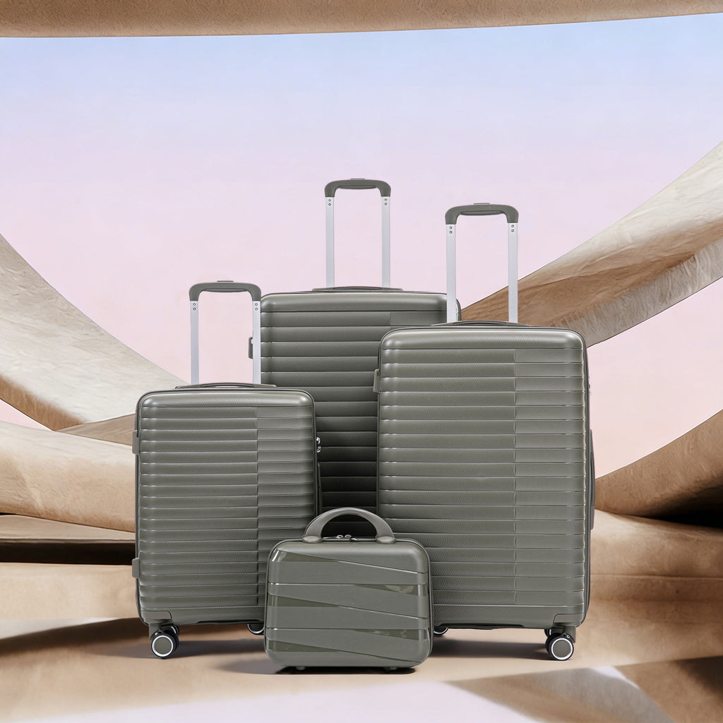 4 Piece Luggage Set, Combination Lock