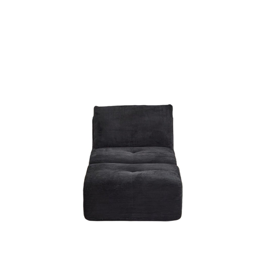 Single Chaise Longue With Movable Ottoman For Living Room