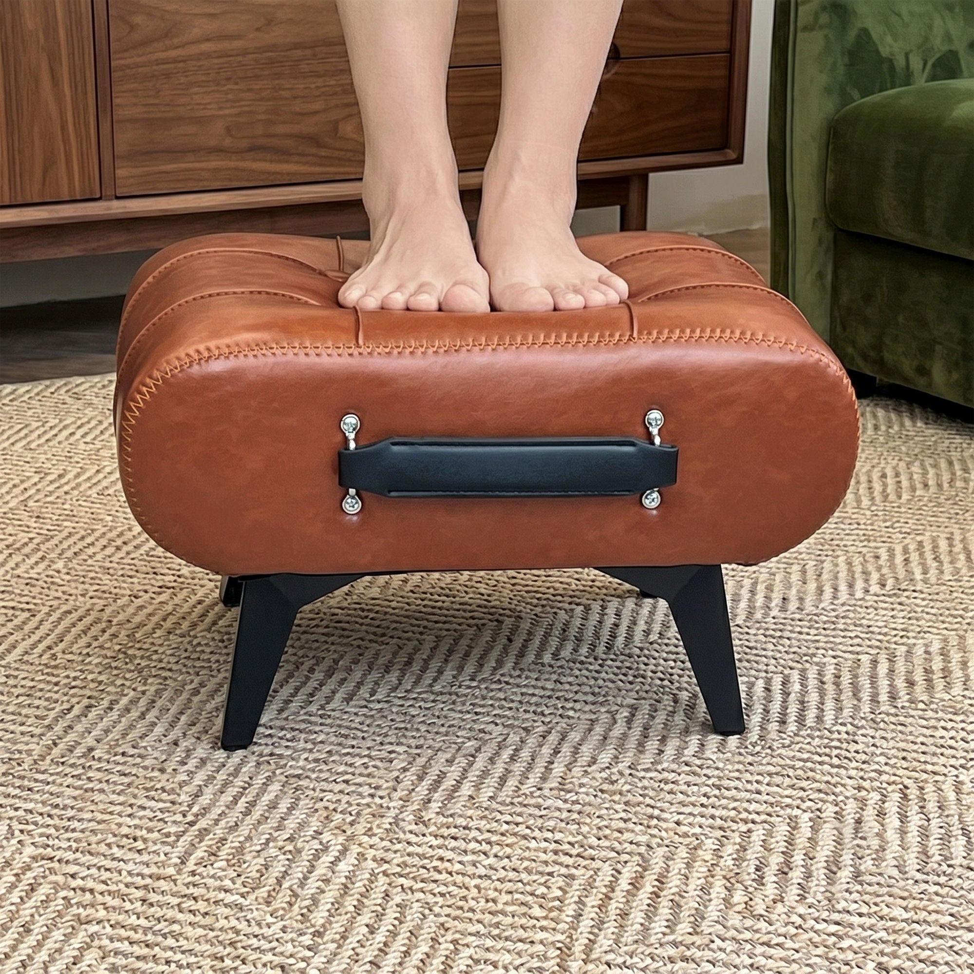 Minimalist Footstool With Hidden Storage