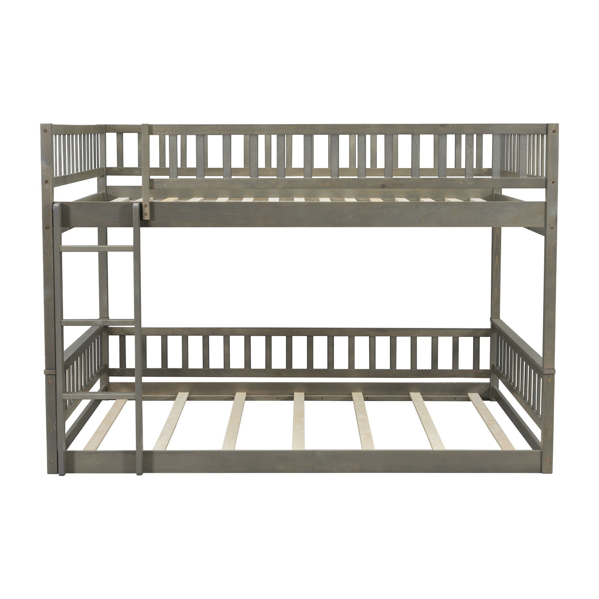 Bunk Bed With Ladder And Guardrails