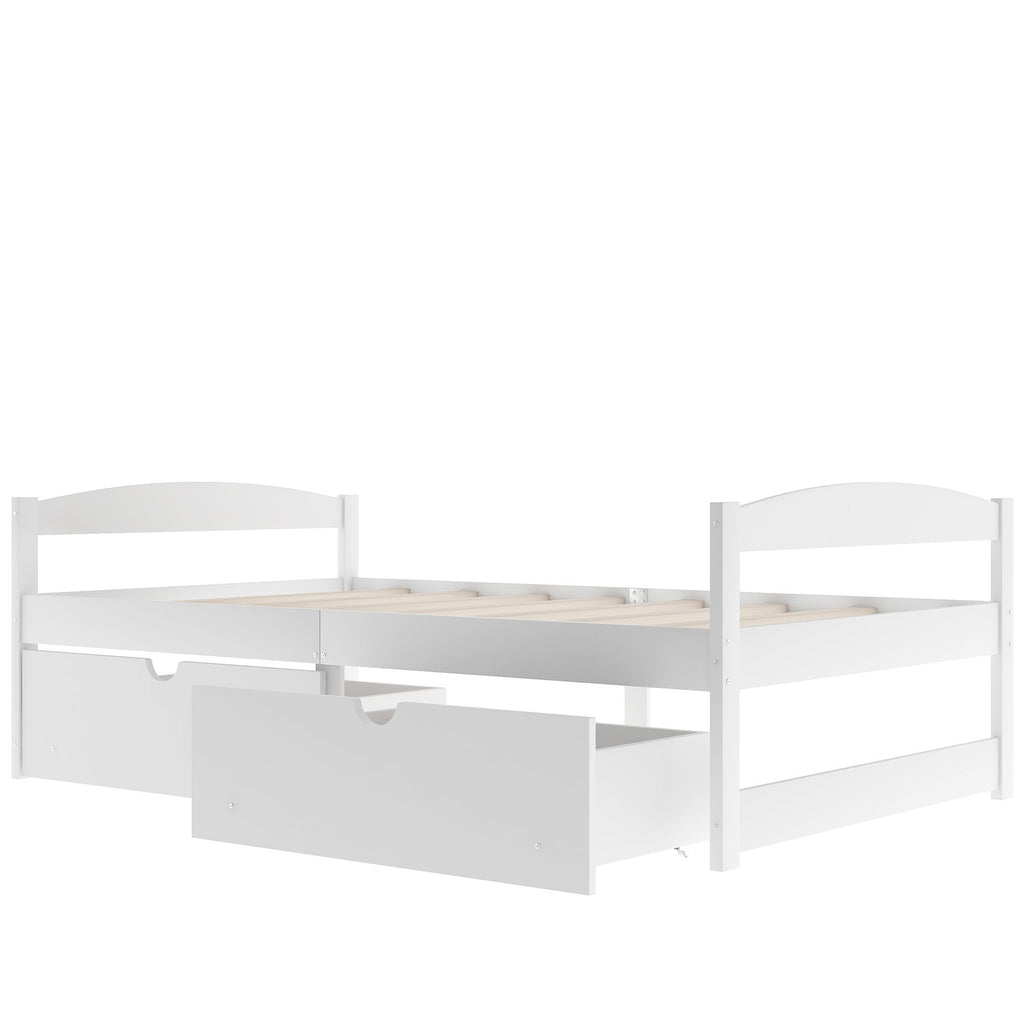 Platform Bed With 2 Drawers