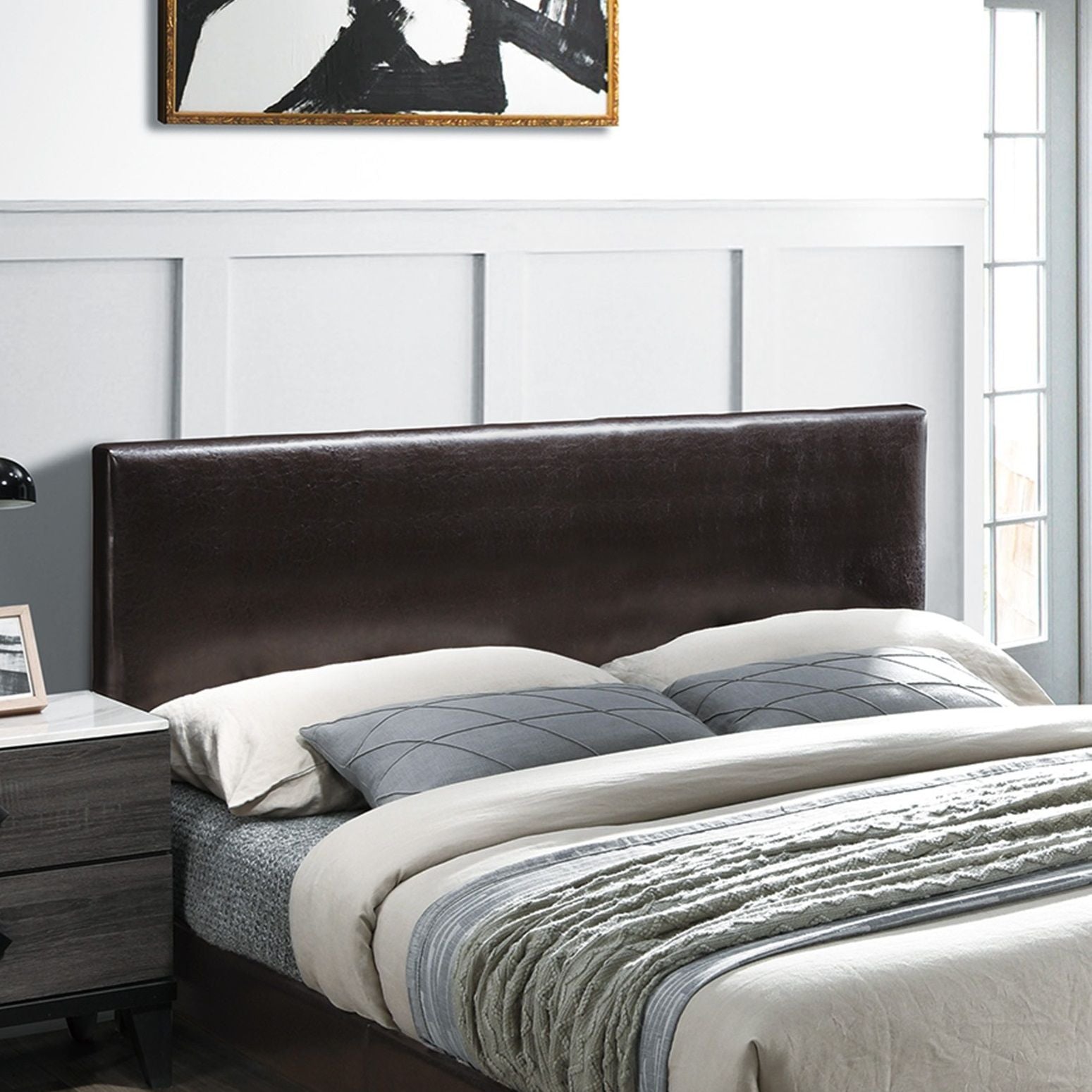 Upholstered Bed With Adjustable Headboard