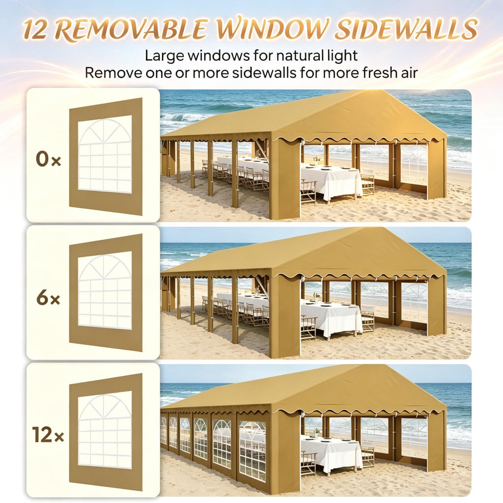 Outdoor Party Tent For Events - Brown
