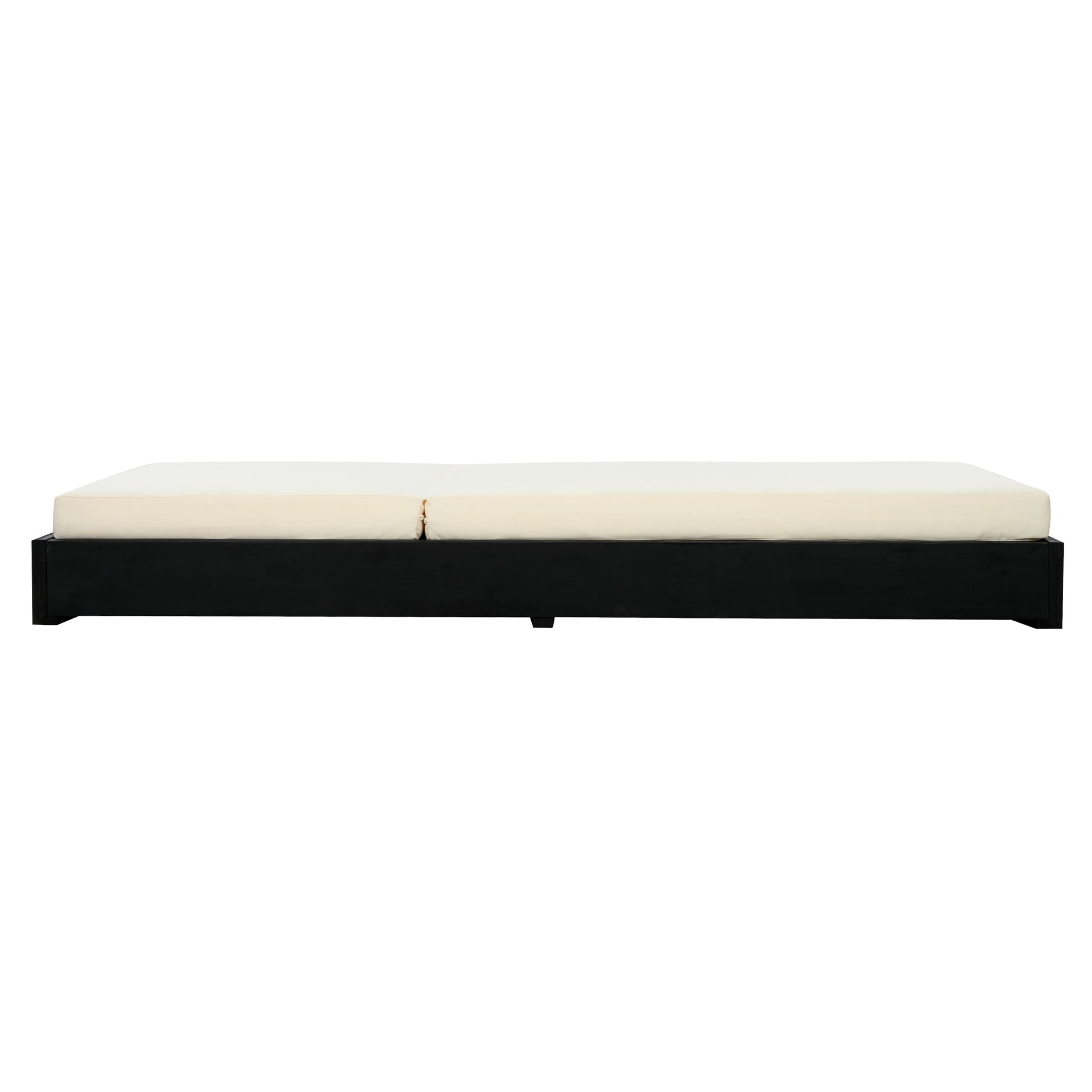 Ian - Adjustable Chaise Lounge With Open Slat Design - Black