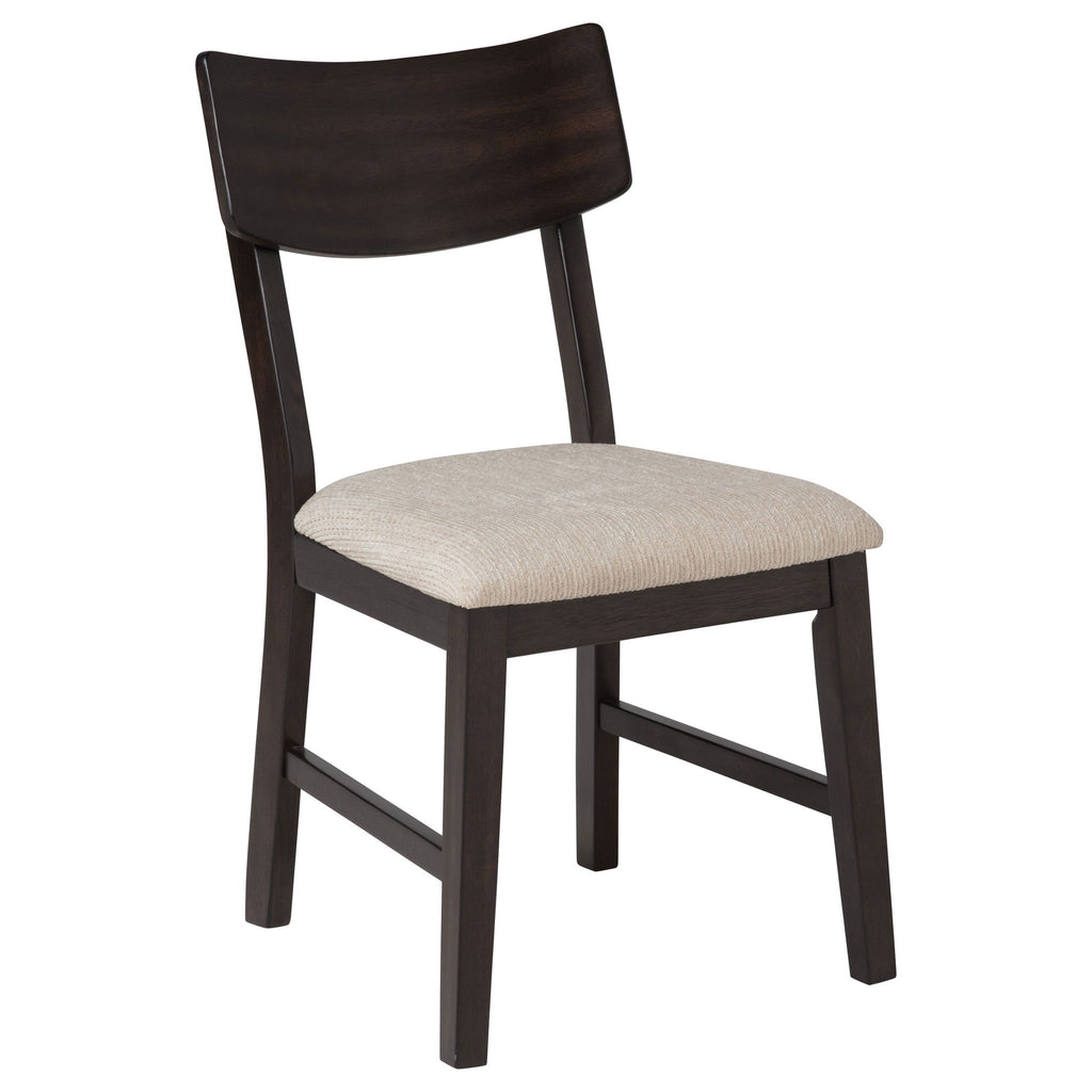 Jackie - 5 Piece Dining Set With Drop Leaf Table And Side Chairs - Dark Coffee