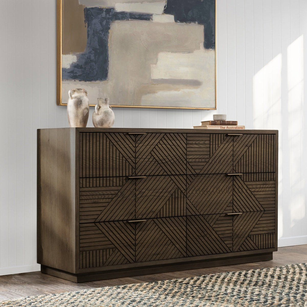 Santa - 6-Drawer Dresser - Toasted Brown