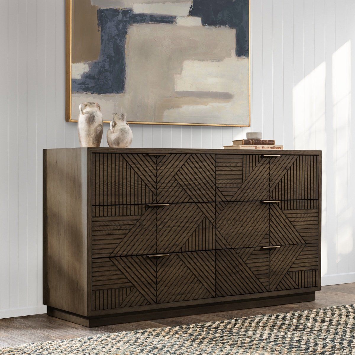 Santa - 6-Drawer Dresser - Toasted Brown