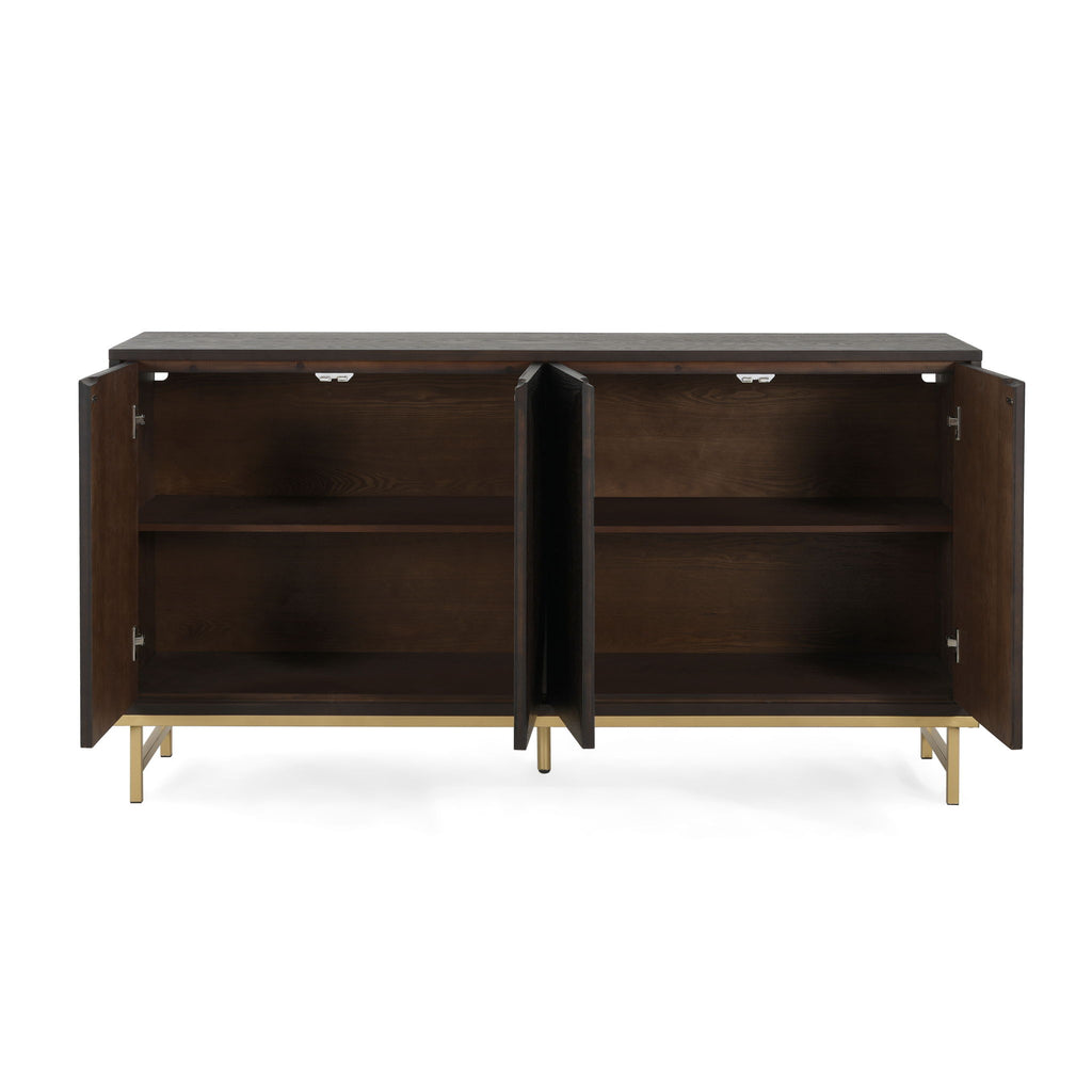 Tamid - Modern Wide Handcrafted Sideboard With Adjustable Shelves