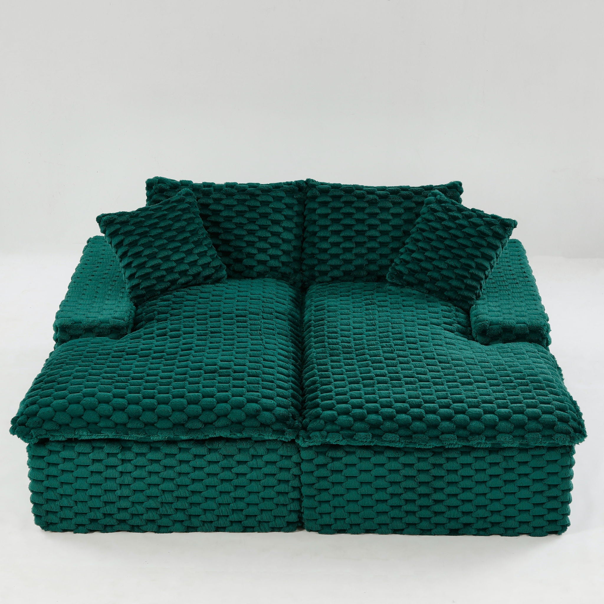Double Chaise Lounge With Full Compressed Sponge