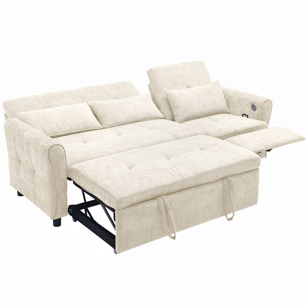 3 Seater Sofa Bed And Reversible Recliner