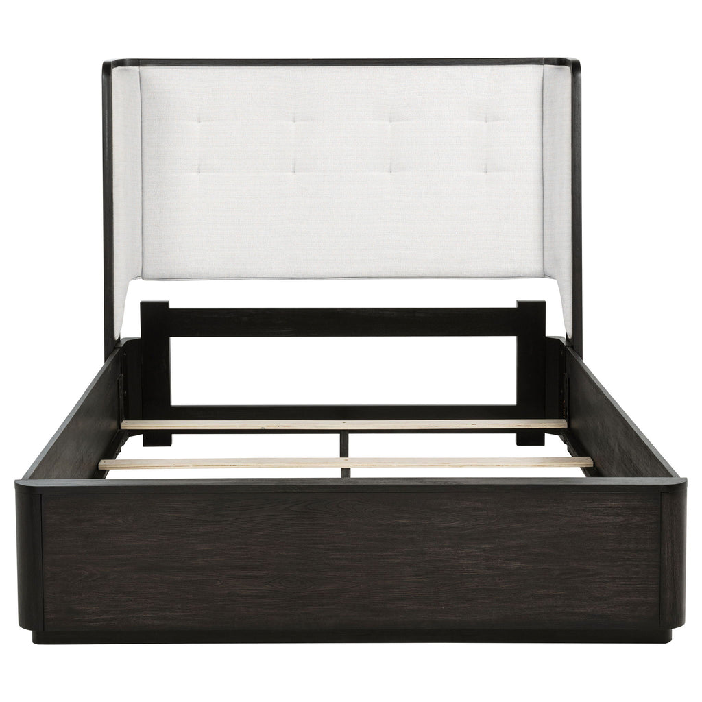 Bangor - Wingback Bed With Upholstered Headboard