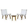 Outdoor 3 Piece Rope Weave Patio Seating Set