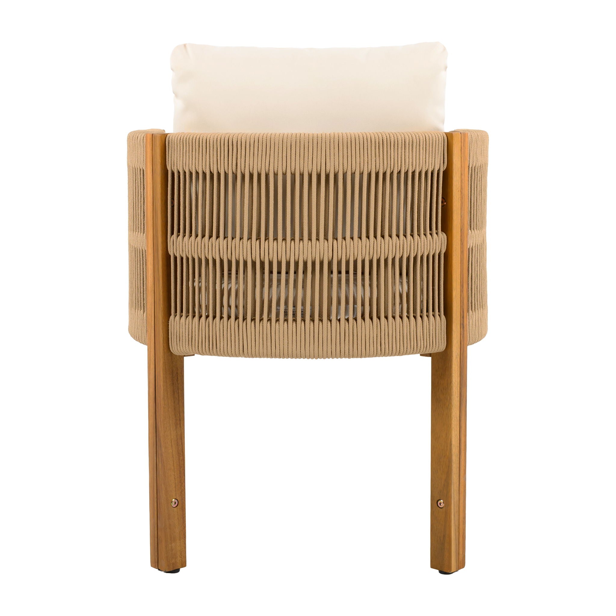 Outdoor Dining Set With Table And Rope Chairs