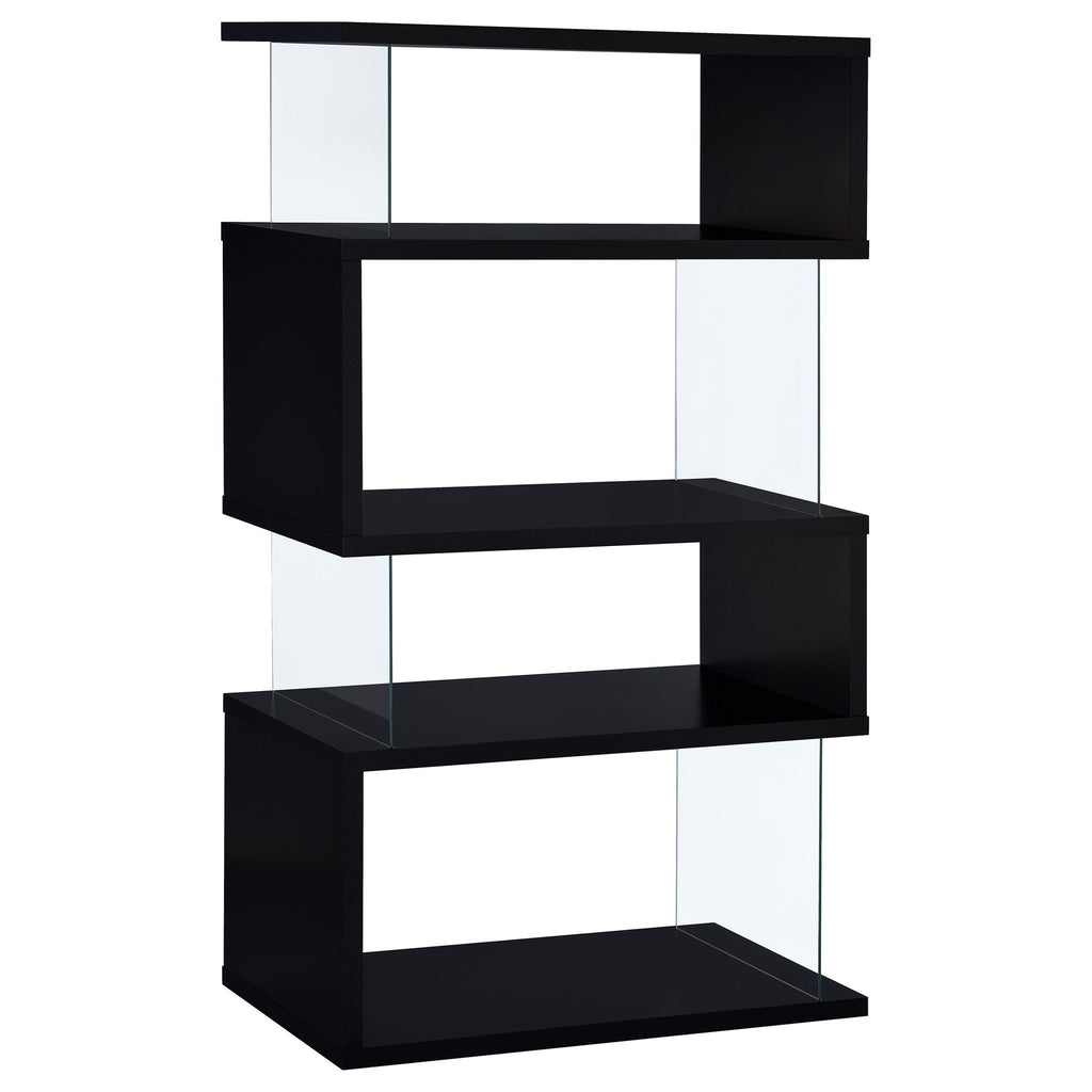 Elias - 4 Shelf Bookshelf With Zigzag Design