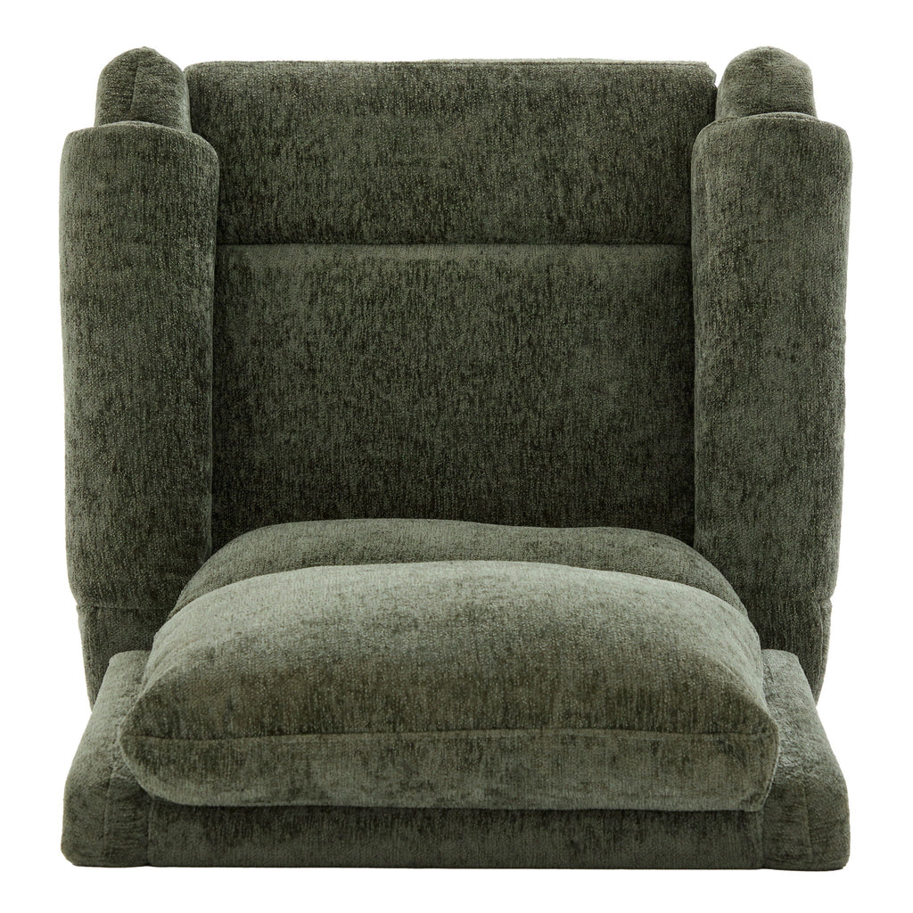 Manual Recliner Massage Chair With Swivel Rocker, 8 Massage Modes, Side Storage Pocket